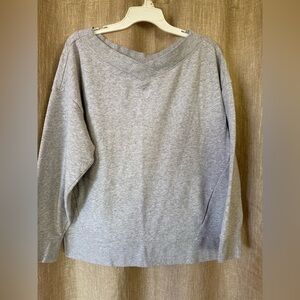 Fabletics Gray V-Neck Sweater